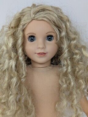 American Girl Doll TLC Truly Me #115 Gray Eyes Blond Curly Hair